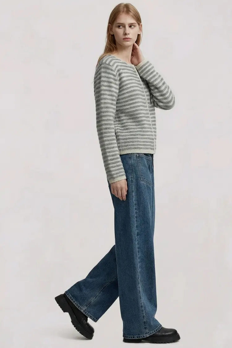 Women's Striped Cashmere Sweater